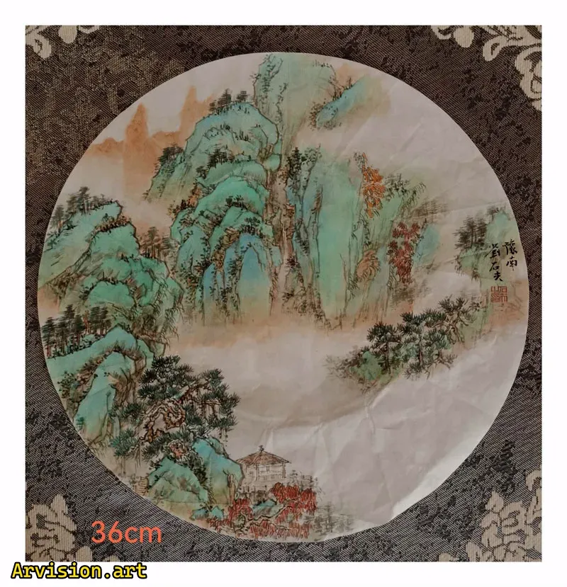 الحبر الصيني اللوحة القديمة الصنوبر